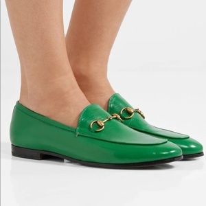 GUCCI HORSEBIT LOAFERS GREEN